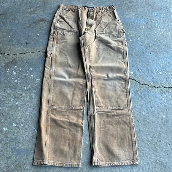 Vintage carhartt brown double knee work wear carpenter pants - Picture 1 of 9